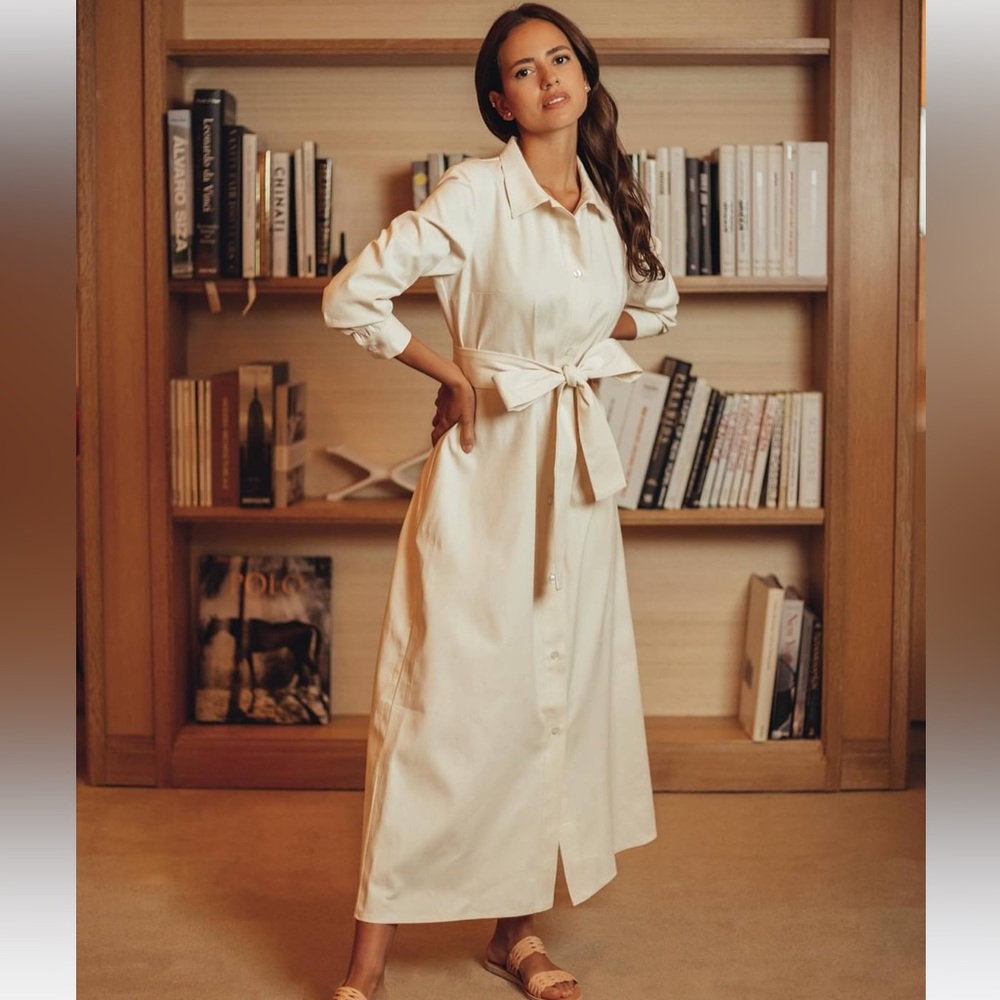 Daphne Wilde Cream Maxi Dress Size 3 (Large)